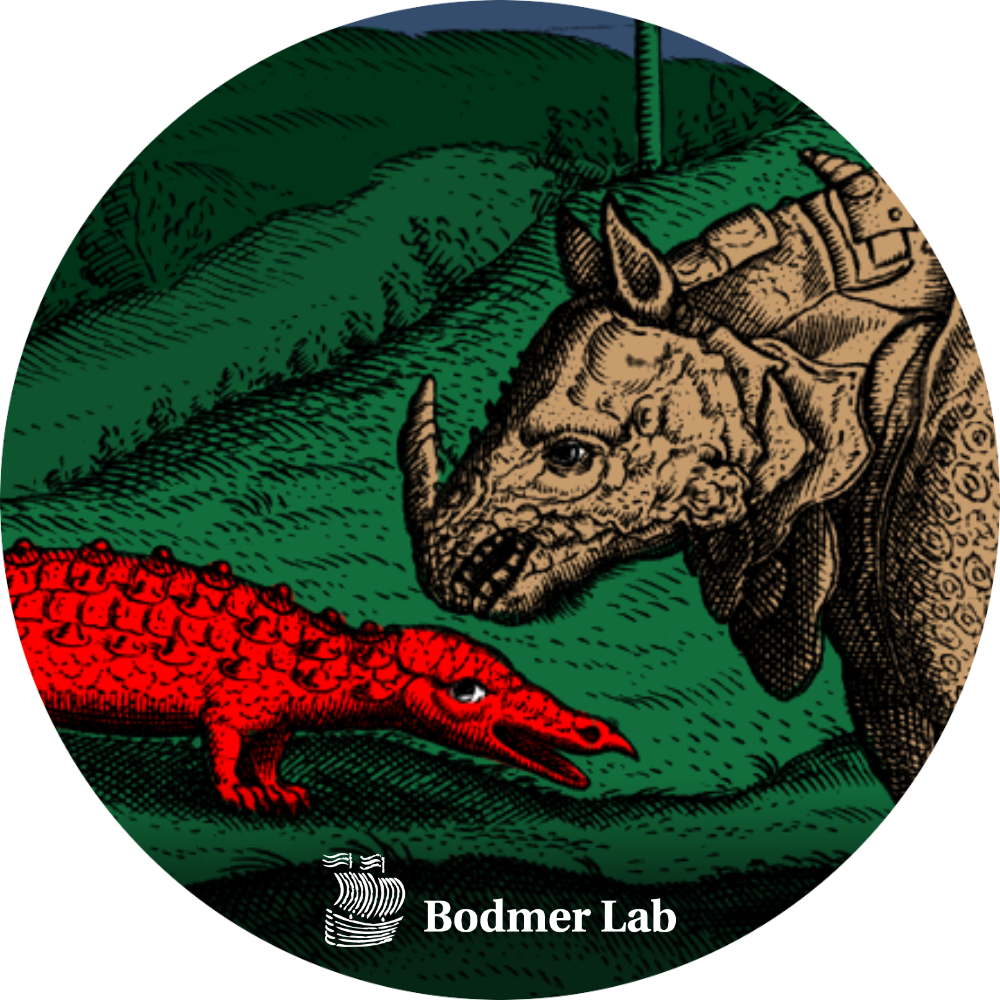 Rhinocéros et crocodile d’Asie